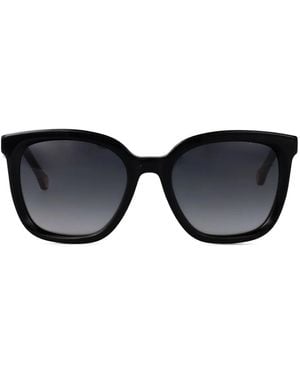 Carolina Herrera Sonnenbrille mit eckigem Gestell - Schwarz