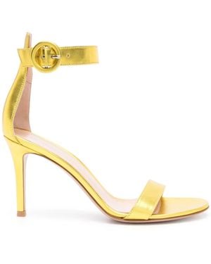 Gianvito Rossi Sandali Portofino 85Mm - Metallizzato