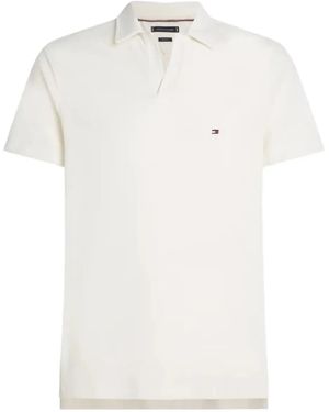 Tommy Hilfiger Logo-Embroidered T-Shirt - White