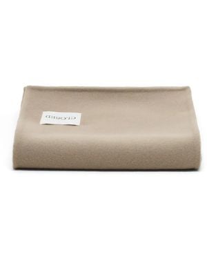 Closed Schal Mit Logo-Patch - Natur