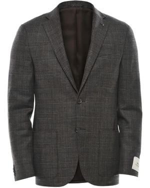 Corneliani Blazer À Carreaux - Grey