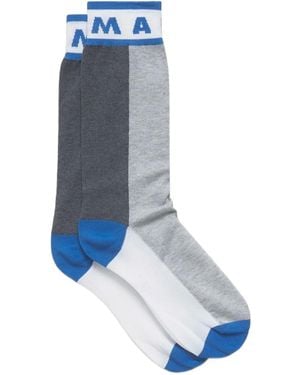 Marni Socken Mit Intarsien-Logo - Blau