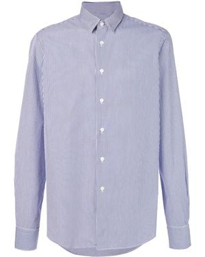Dell'Oglio Fine Stripe Shirt - Blue