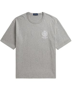 Polo Ralph Lauren Logo-Embroidered T-Shirt - Grey