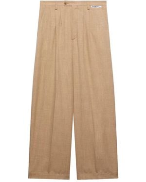 Gcds Pleated Pants - Natural