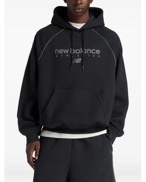 New Balance Trackside Raglan Sleeve Hoodie - Black