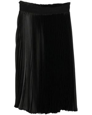 ALAINPAUL Pleated Midi Skirt - Black