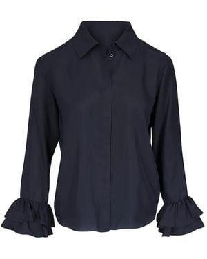 Dorothee Schumacher Ruffled Shirt - Blue
