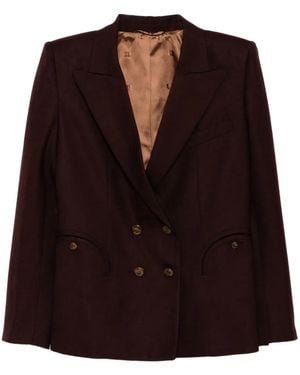 Blazé Milano Viscose Blazer - Brown