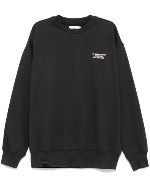 Izzue Sweatshirt Mit Logo-Stickerei - Schwarz