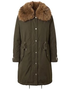 Moncler Halicte Long Down Parka - Green