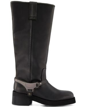 Nubikk Eve Lynn Leather Biker Boots - Black