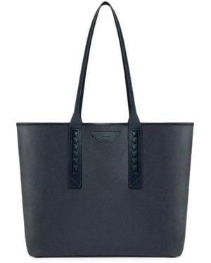 Aviteur Newport Woven-Handle Tote Bag - Blue