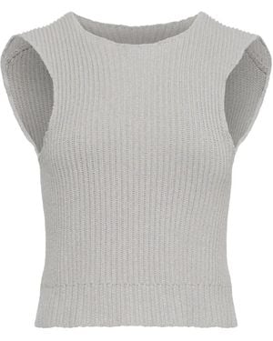 MM6 by Maison Margiela Ribbed Vest - Grey