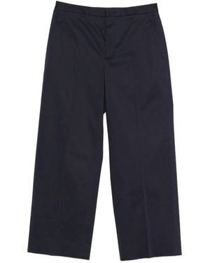 Cellar Door Pressed-Crease Trousers - Blue