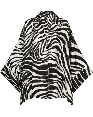 Dolce & Gabbana Zebra-Print Twill Shirt - Multicolour