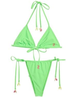 Juicy Couture Bikini Mit Früchte-Anhänger - Grün