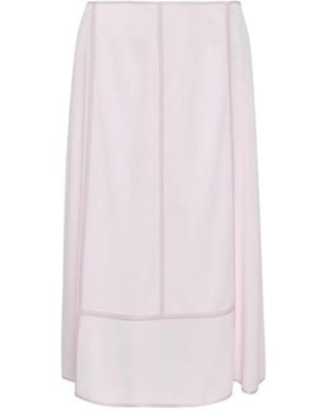 Jil Sander Panelled Crepe Skirt - Pink
