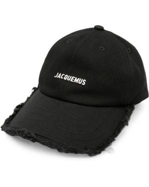 Jacquemus Artichaut Frayed-Edge Baseball Cap - Black