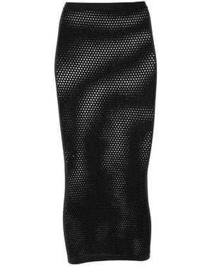 Wardrobe NYC Falda Midi De Malla De X Rhw - Negro