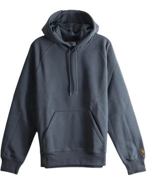 Carhartt Sudadera Con Capucha Y Logo Bordado - Azul