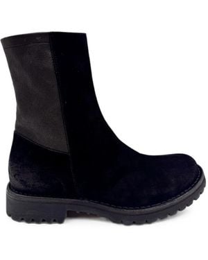 Fiorentini + Baker M-Ebe Paneled Ridged-Sole Ankle Boots - Black