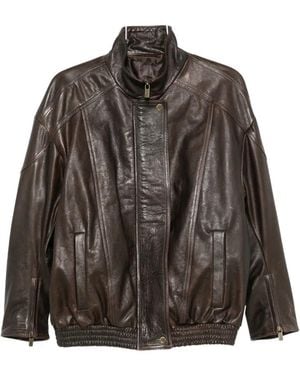 Salvatore Santoro Zip-Cuff Jacket - Brown