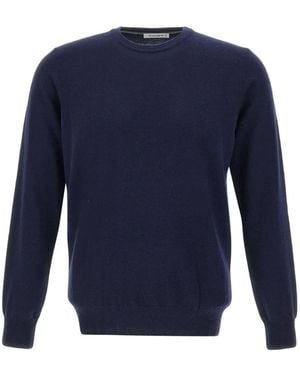 Kangra Ribbed Crew-Neck Jumper - Blue