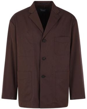 Comme des Garçons Buttoned Pocket Jacket - Brown