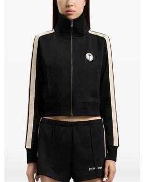 Palm Angels Sweatshirt Mit Baum-Logo - Schwarz