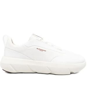 Alexander Smith Eclipse Paneled Leather Sneakers - White