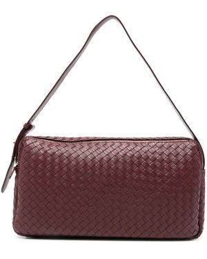 Elleme Large Trousse Leather Shoulder Bag - Purple