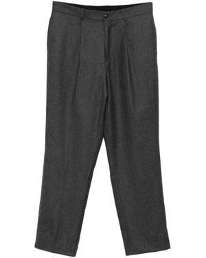 Eric Bompard Pleated-Details Pants - Gray