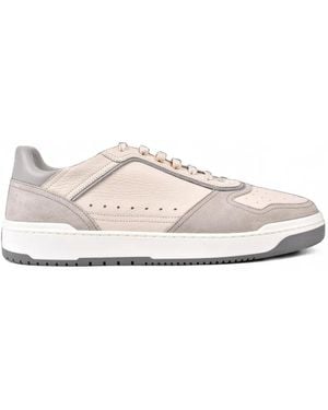 Brunello Cucinelli Low-Top Perforated Paneled Sneakers - White