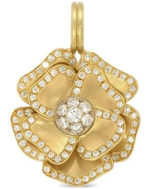Irene Neuwirth 18K Flower Diamond Pendant - Metallic