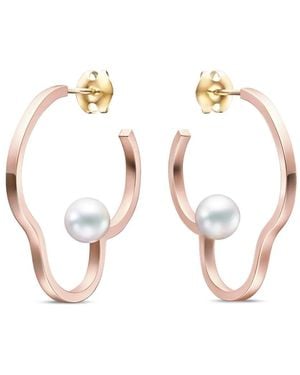 Tasaki Pendientes Chants Con Perla De Akoya - Blanco
