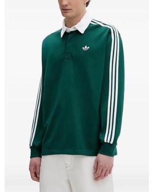adidas Side-Stripe Polo Shirt - Green