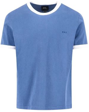 A.P.C. Logo T-Shirt - Blue