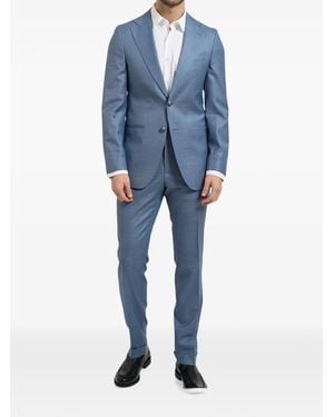 BOSS Single-Breasted Two-Piece Suit - Blue