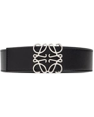 Loewe Gürtel Mit Anagram-Schnalle - Weiß