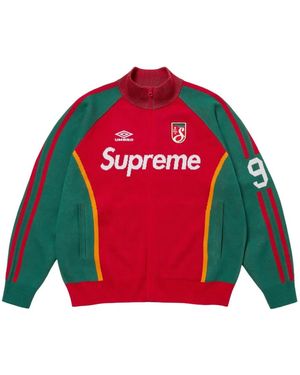 Supreme X Umbro Zip-Up Sweatshirt - Red