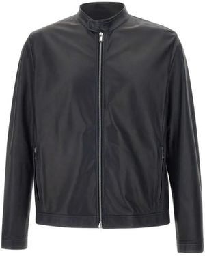 CONCEPT LEATHER Siena Leather Jacket - Gray