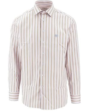Etro Striped Cotton Shirt - White