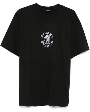 Stussy Strong Mac Pigment Dyed T-Shirt - Black