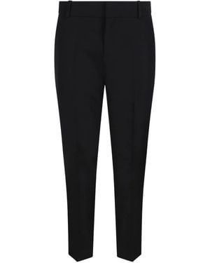 Balmain Button-Fastening Wool Trousers - Black