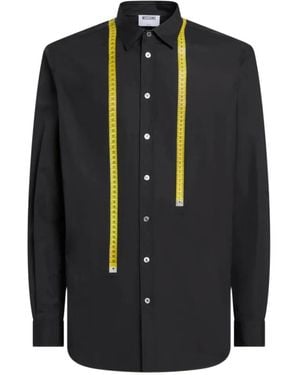 Moschino Printed Cotton-Poplin Shirt - Black