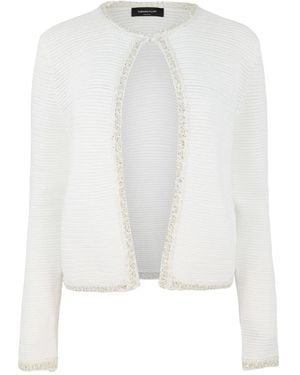 Fabiana Filippi Cárdigan con lentejuelas - Blanco