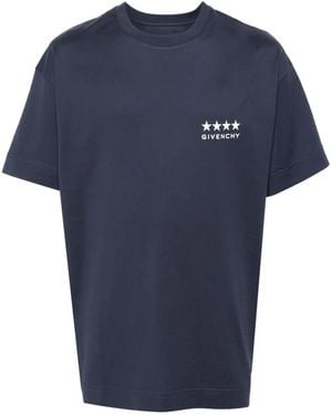 Givenchy T-Shirt Con Stampa 4G - Blu