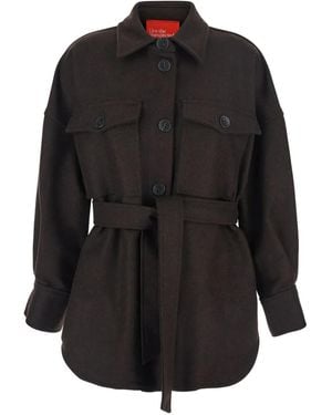 ..,merci Flap-Pocket Overshirt - Black