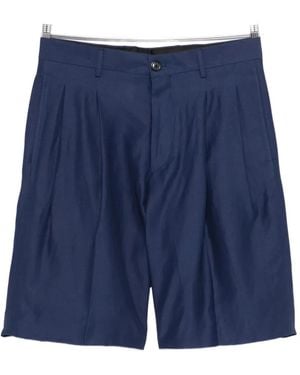 Laneus Pleated Shorts - Blau